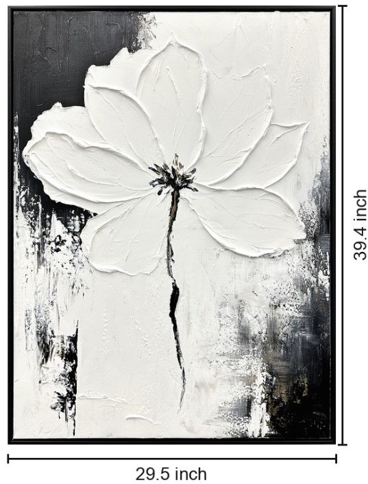 Classy Living Definitive Monochrome Blossom Wall Art-2