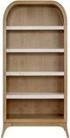 Bernards Tapestry Beige Marble Shelf Bookcase-4