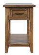 Jofran Inc. Claremont Light Brown Chairside Table with Power Unit-0