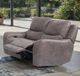 Furniture of America® Demetrius Brown Power Loveseat-1
