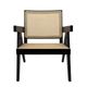 Sagebrook Home Wood Cane Back Black Single Seater Chair-1