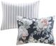 Olliix by Madison Park 3 Piece Dark Blue Full/Queen Mavis Cotton Printed Reversible Duvet Cover Set-3