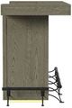Elements International Jemma Dark Espresso Bar Table-3