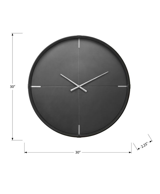 Monarch Specialties Inc. Black 30" Wall Clock-2