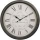Monarch Specialties Inc. Brown 30" Oversized Round Wall Clock with Roman Numerals on Antique Backgro-0
