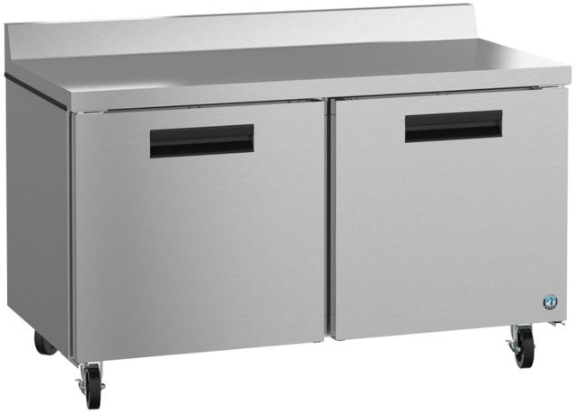 Hoshizaki Steelheart® 60" 17.55 Cu. Ft. Stainless Steel Two Section Worktop Freezer with Lock-1