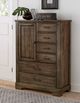 Artisan & Post by Vaughan-Bassett Cool Rustic Mink 6-Drawers with 1-Door Chest-1