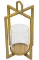 A & B Home Bastillica 3-Piece Rustic Gold Lanterns-1