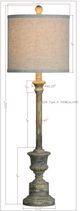 Forty West Kitty Gray Buffet Lamp-1