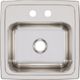 Elkay Lustertone® Lustrous Satin 15" 2-Hole Single Bowl Drop-in Bar Sink with 2" Drain-1
