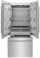 ZLINE 36" 19.6 Cu. Ft. Stainless Steel Built In French Door Refrigerator-1