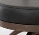 International Furniture Direct Altea Gunmetal/Matte Dark Brown Upholstered Adjustable Barstool-5
