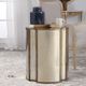 Uttermost® Harlow Antique Mirror Accent Table with Antique Brass Accents-1