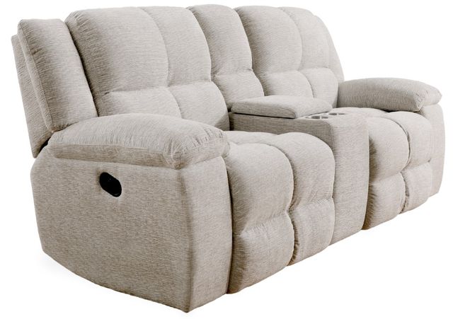 Parker House® Buster Opal Taupe Manual Dual Reclining Console Loveseat-0