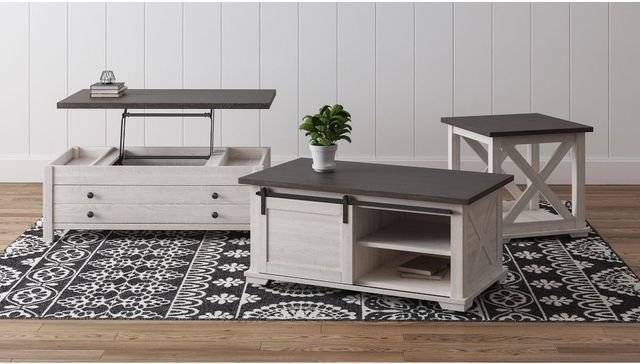 Signature Design by Ashley® Dorrinson 3-Piece Two-tone Living Room Table Set-3