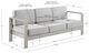 Linon Key Largo Gray Aluminum/Fabric Outdoor Sofa-2