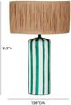 TOV Furniture Ravello Green Striped Table Lamp-2