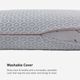 BEDGEAR® Cosmo Performance Shredded Foam/Polyester Fiber Blend 0.0 Medium Firm King Standard Pillow-5
