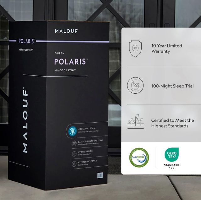 Malouf™ Polaris 12" Hybrid Medium Tight Top Full Mattress in a Box-3