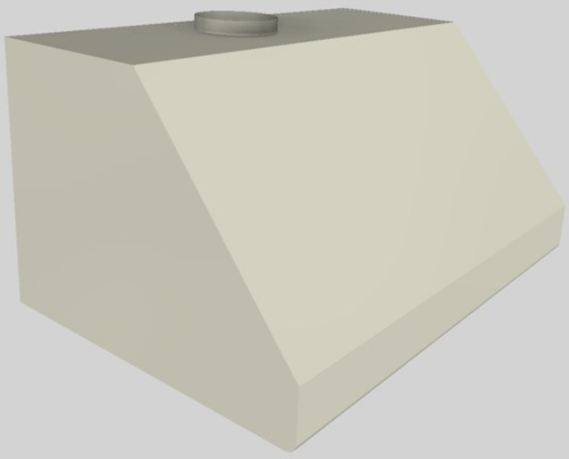 Vent-A-Hood® 36" Biscuit Wall Mounted Range Hood-3