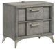 Bernards Aries 4-Piece Gray Queen Panel Bed Set-4