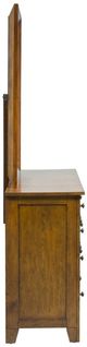 Liberty Furniture Grandpas Cabin Aged Oak Dresser and Mirror Set-3