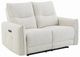 ACME Furniture Lalisa Cream Power Motion Loveseat with USB Port -0