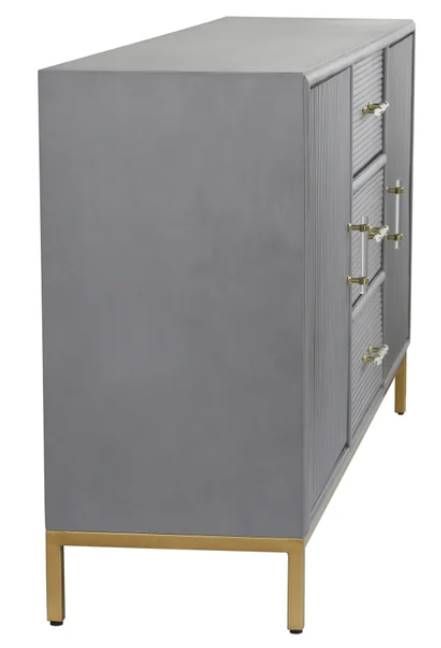 Stylecraft Milano Sheen Slate Gray Sideboard-1