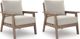 Signature Design by Ashley® Grover Beach 2-Piece Beige/Driftwood Plastic Outdoor Lounge Chair-0