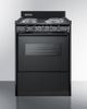 Summit® 24" Black Freestanding Electric Range-1