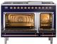 Ilve® Nostalgie II Series 48" Midnight Blue Pro Style Dual Fuel Range-1