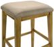 Armen Living Jane 2-Piece Amber Glow/Twilight Taupe Barstool Set-5