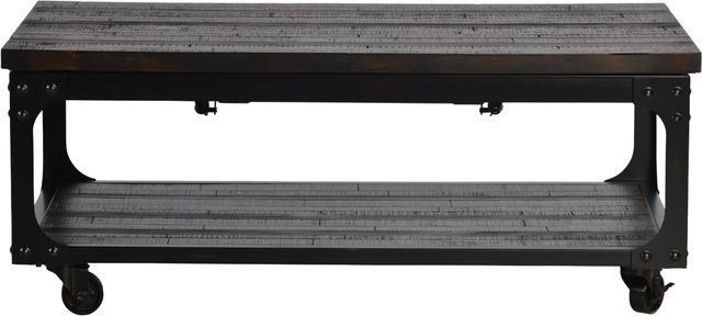 Steve Silver Co. Sherlock Antiqued Brown Lift Top Cocktail Table with Casters-1