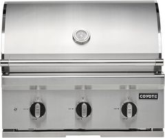 Coyote® C-Series 30" Built-In Natural Gas Stainless Steel Grill with 3 Infinity Burners