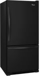 Whirlpool® 30" 18.7 Cu. Ft. Black Bottom Freezer Refrigerator with SpillGuard™ Glass Shelves-3