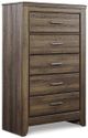 Signature Design by Ashley® Juararo 5-Piece Dark Brown King Panel Bed Set-4
