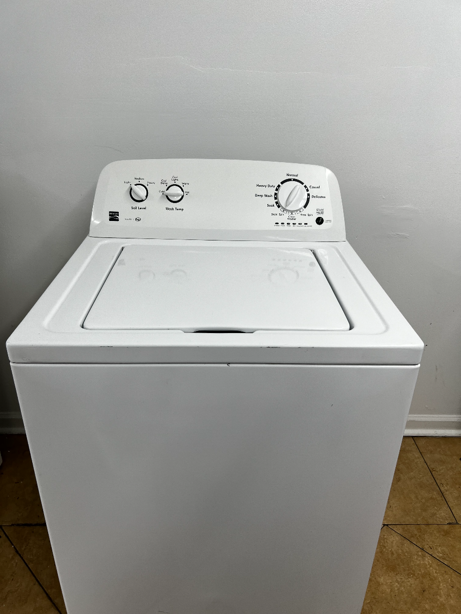 Kenmore Top-Load Washer with Dual Action Agitator, Stainless