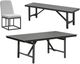 Intercon Navarro 6-Piece Mocha Aluminum/Fabric Outdoor Dining Table Set-0