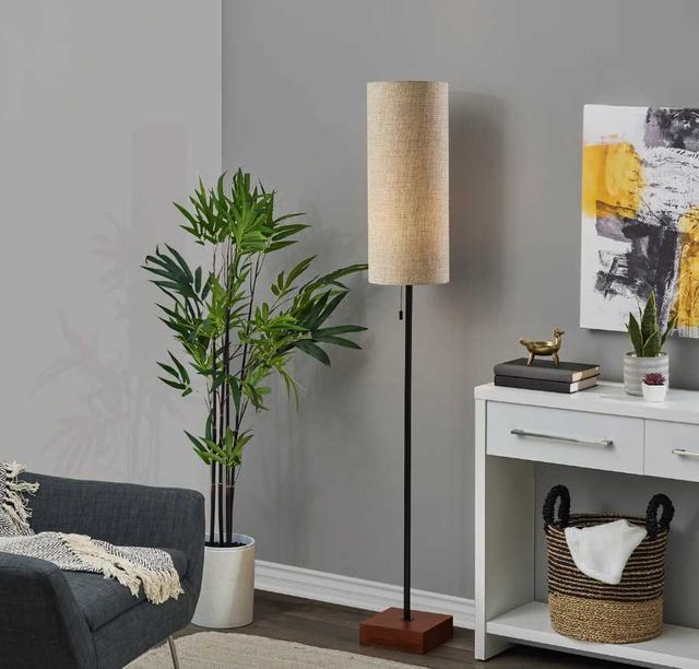 Adesso® Trudy Walnut Floor Lamp -4