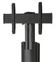 Chief® Black Medium Fusion™ Manual Height Adjustable Floor AV Stand-1