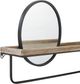 Linon Opal Black/Natural Wall Shelf-5