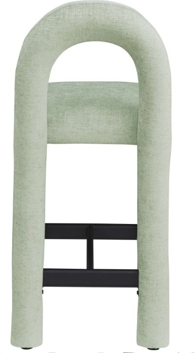 Meridian Furniture Amari Mint Upholstered Counter Stool-3