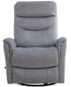Parker House® Gemini Capri Silver Manual Swivel Recliner-1