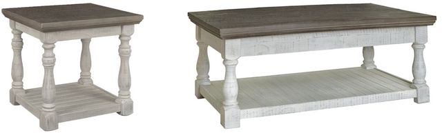 Signature Design by Ashley® Havalance 2-Piece Gray/White Living Room Table Set-0