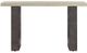 Armen Living Abbey Light Gray Console Table with Silver Grey Base -1