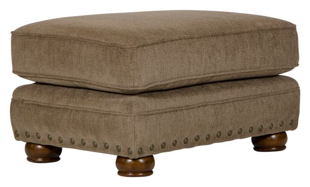 iAmerica Chenille Nailhead Trim Ottoman