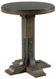 Kincaid® Acquisitions Connor Black Round Accent Table with Brown Base-0