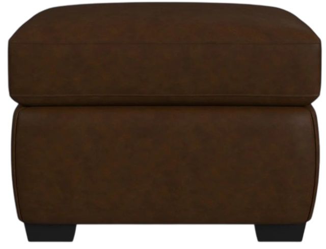 Flexsteel® Hudson Woodland Leather Ottoman-3