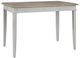 American WoodCrafters Beach Comber Brown Gathering Table with Weathered White Base-0
