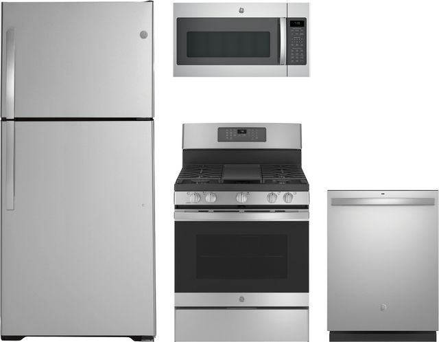 GE® 4 Piece Stainless Steel Kitchen Package-0